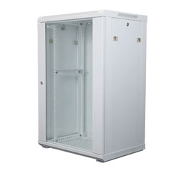 Picture of 19 inch wide Network Cabinet, 18U, 17.7 inch depth (450mm), RAL9003-Signal White