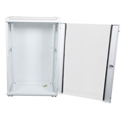 Picture of 19 inch wide Network Cabinet, 18U, 17.7 inch depth (450mm), RAL9003-Signal White