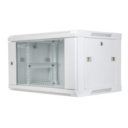19 inch wide RAL9003-Signal Cabinet, 6U, 23.6 White depth, (600mm) inch Network