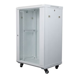 Picture of 19 inch wide Network Cabinet, 22U, 23.6 inch (600mm) depth, RAL9003-Signal White