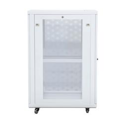 Picture of 24U, Mid-Depth 33 inches (840mm), Networking 19-inch Rack Cabinet, RAL9003-Signal White