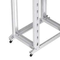 Picture of 42U adjustable Depth 4-Post open frame network rack RAL9003 -Signal White