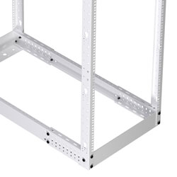 Picture of 37U adjustable 4-post open frame network rack RAL9003 -Signal White