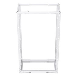 Picture of 37U adjustable 4-post open frame network rack RAL9003 -Signal White