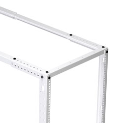 Picture of 37U adjustable 4-post open frame network rack RAL9003 -Signal White