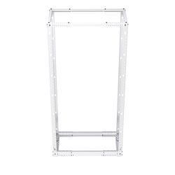 Picture of 45U adjustable Depth 4-Post open frame network rack RAL9003 -Signal White