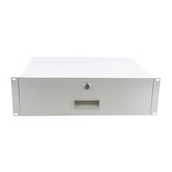 Picture of 19" Rack Mount Drawer 3U 13.7in (350mm)- RAL9003 -Signal White