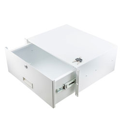 Picture of 19" Rack Mount Drawer 4U 13.7in (350mm)- RAL9003 -Signal White