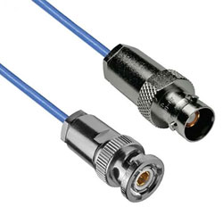 Picture of 1553 TRB 3-Slot Plug to TRB 3-Lug Jack Cable Assembly using 30-02003-LC Coax, 2 FT