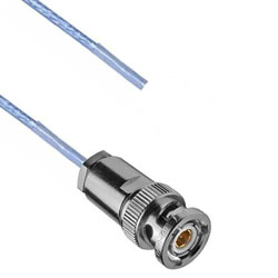 Picture of 1553 TRB 3-Slot Plug to Blunt Cut Genderless Cable Assembly using M17/176-00002-LC Coax, 1 FT