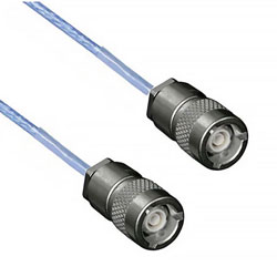 Picture of 1553 TRS Subminiature Plug to TRS Subminiature Plug Cable Assembly using M17/176-00002 Coax, 2 FT