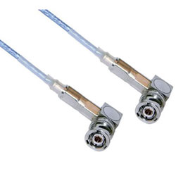 Picture of TRB Plug Right Angle to TRB Plug Right Angle 1553 Cable 24 Inch Length Using 78 Ohm M17/176-00002 Coax