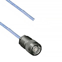 Picture of 1553 TRS Subminiature Plug to Blunt Cut Genderless Cable Assembly using M17/176-00002 Coax, 1 FT