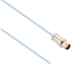 Picture of Lead Free 3-Lug TRB Jack with Blunt Cut for 78 Ohm M17/176-00002-LC, 12" Cable
