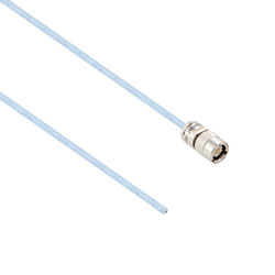 Picture of Lead Free 1553 TRS Subminiature Plug to Blunt Cut Genderless Cable Assembly using M17/176-00002 Coax, 1 FT