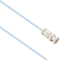 Picture of Lead Free 1553 TRB 2-Slot Plug to Blunt Cut Genderless Cable Assembly using M17/176-00002 Coax, 1 FT