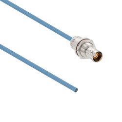 Picture of Lead Free 1553 TRB Jack Bulkhead Non-Isolated to Blunt Cut Genderless Cable Assembly using 30-02003-LC Coax, 1 FT