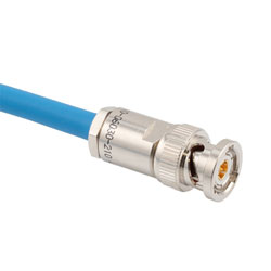 Picture of LSZH 1553 TRB 3-Slot Plug to Blunt Cut Genderless Cable Assembly using TWCH-78-2-LC Coax, 1 FT