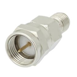 Picture of 50 Ohm SMA Female to 75 Ohm F Male Adapter