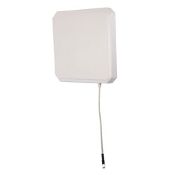 Picture of 902 to 928 MHz RFID Flat Panel Antenna, RHCP, 9 dBi, White ABS, SMA Male, IP54