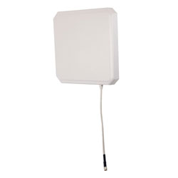 Picture of 902 to 928 MHz RFID Flat Panel Antenna, RHCP, 9 dBi, White ABS, RP SMA Male, IP54