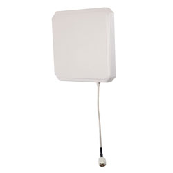 Picture of 902 to 928 MHz RFID Flat Panel Antenna, RHCP, 9 dBi, White ABS, Type N Male, IP54