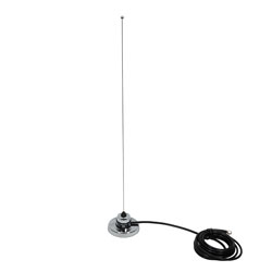 Picture of 136-174 MHz, 2.5 dBi Gain, Omni-directional Antenna with Magnetic NMO Mount, Reverse Polarity-SMA Plug Connector