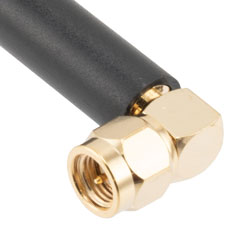 Picture of 900 MHz to 935 MHz Stubby Antenna, Monopole, 90-degree angle, SMA Male Connector, 1 dBi Gain