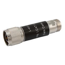 Picture of 2W/1 dB RF Fixed Attenuator, N Male to N Female Brass Nickel Body Up to 3 GHz