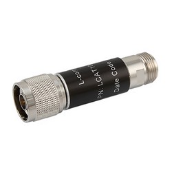 Picture of 2W/9 dB RF Fixed Attenuator, N Male to N Female Brass Nickel Body Up to 3 GHz