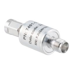 Picture of 10W/10dB RF Fixed Attenuator, NEX10 Male to NEX10 Female Aluminum Body Up to 6 GHz