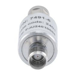 Picture of 10W/6dB RF Fixed Attenuator, NEX10 Male to NEX10 Female Aluminum Body Up to 6 GHz