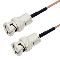 Picture of BNC Male to BNC Male Cable Assembly using RG178 Coax, 3 FT