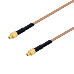 Picture of MMCX Plug to MMCX Plug Cable Assembly using RG178 Coax, 1 FT