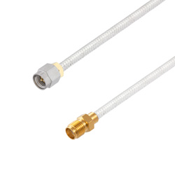 Picture of SMA Male to SMA Female Cable Assembly using LC141TB Coax, 1.5 FT