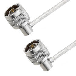 Picture of N Male Right Angle to N Male Right Angle Cable Assembly using LC141TB Coax, 1.5 FT