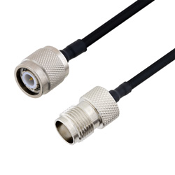 Picture of TNC Male to TNC Female Cable Assembly using LC141TBJ Coax, 5 FT