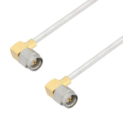 Picture of SMA Male Right Angle to SMA Male Right Angle Cable Assembly using LC085TB Coax, 1 FT