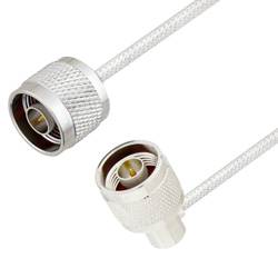 Picture of N Male to N Male Right Angle Cable Assembly using LC085TB Coax, 4 FT