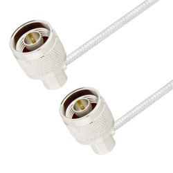 Picture of N Male Right Angle to N Male Right Angle Cable Assembly using LC085TB Coax, 1.5 FT