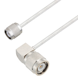 Picture of TNC Male to TNC Male Right Angle Cable Assembly using LC085TB Coax, 3 FT