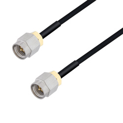 Picture of SMA Male to SMA Male Cable Assembly using LC085TBJ Coax, 3 FT