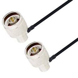 Picture of N Male Right Angle to N Male Right Angle Cable Assembly using LC085TBJ Coax, 1.5 FT