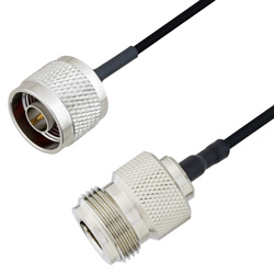 Picture of N Male to N Female Cable Assembly using LC085TBJ Coax, 1 FT