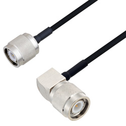 Picture of TNC Male to TNC Male Right Angle Cable Assembly using LC085TBJ Coax, 6 FT