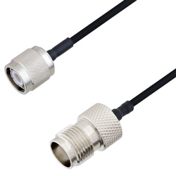 Picture of TNC Male to TNC Female Cable Assembly using LC085TBJ Coax, 2 FT