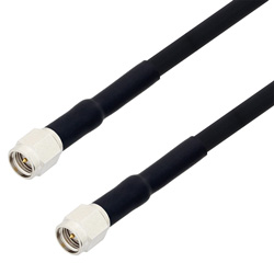 Picture of SMA Male to SMA Male Cable Assembly using RG223 Coax, 1 FT