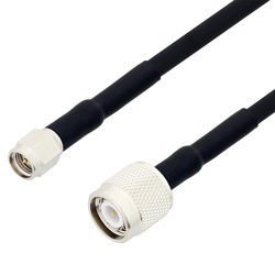 Picture of SMA Male to TNC Male Cable Assembly using RG223 Coax, 1.5 FT