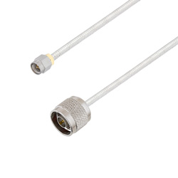 Picture of SMA Male to N Male Cable Assembly using LC141TB Coax, 10 FT