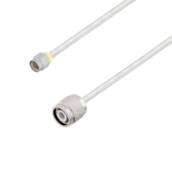 Picture of SMA Male to TNC Male Cable Assembly using LC141TB Coax, 1 FT